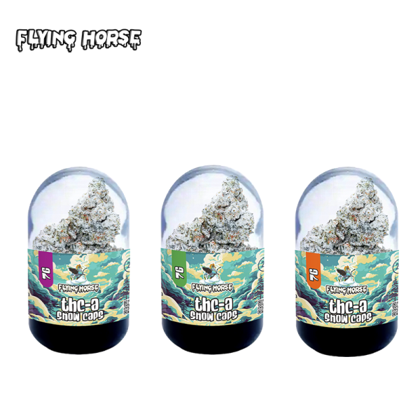 FLYING HORSE THC-A SNOW CAPS HERB FLOWER 7GM/6CT/JAR