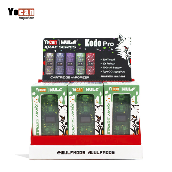 YOCAN X WULF KODO PRO X-RAY SERIES VAPE BATTERY 15CT/DISPLAY