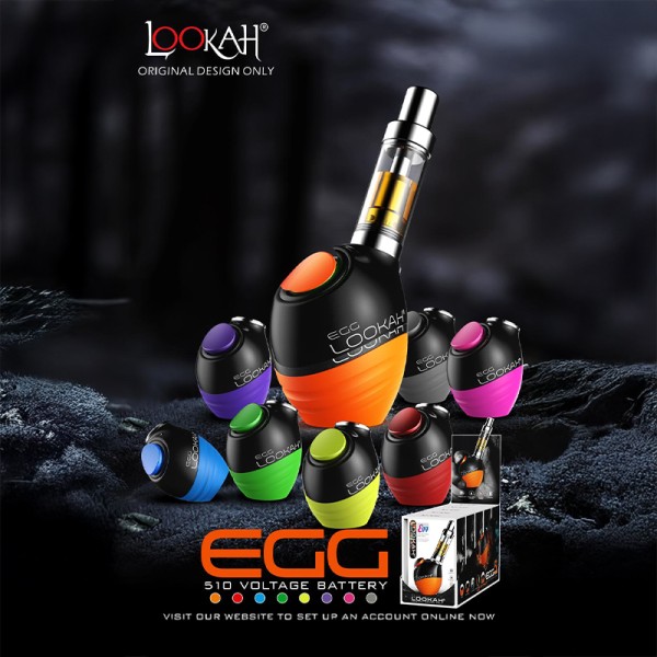 LOOKAH EGG 510 THREAD CARTRIDGE VAPORIZER 5CT/DISPLAY