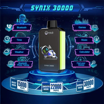 HALO SYNIX 30000 PUFFS SMART PHONE DISPOSABLE VAPE 5CT/DISPLAY