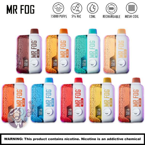 MR FOG SWITCH SW15000 DISPOSABLE VAPE 10CT/DISPLAY