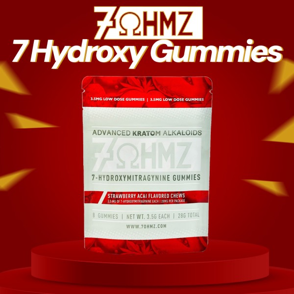 7ΩHMZ 7-HYDROXYMITRAGYNINE KRATOM GUMMIES 3.5MG/8CT/10PK