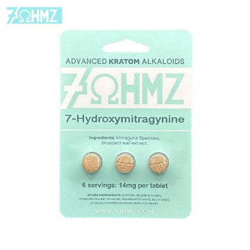 7ΩHMZ 7-HYDROXYMITRAGYNINE KRATOM TABLETS 3CT/14MG/20PK