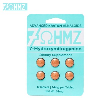 7ΩHMZ 7-HYDROXYMITRAGYNINE KRATOM TABLETS 6CT/14MG/20PK