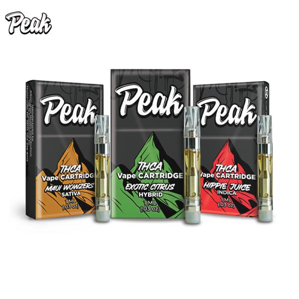 PEAK THC-A VAPE CARTRIDGE 1GM/5CT/PK