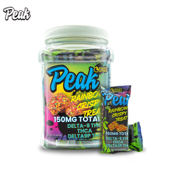 PEAK D9 THC + THC-A + D9P RAINBOW TRIPPY TREATS 150MG/15CT/JAR