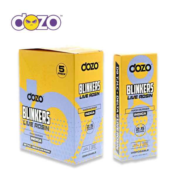 DOZO BLINKER LIVE ROSIN DISPOSABLE VAPE 2.5GM/5CT/PK