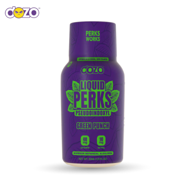 DOZO PERKS PSEUDO KRATOM SHOTS 40MG/30ML/12CT/DISPLAY - GREEN PUNCH