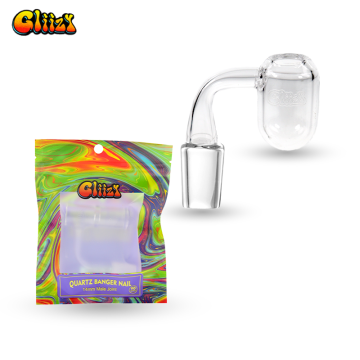 GLIIZY 14mm MALE ROUND BOTTOM QUARTZ BANGER 