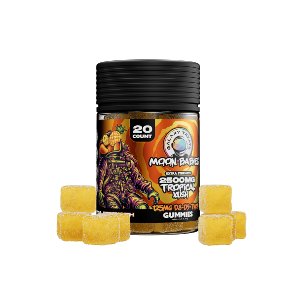 GALAXY TREATS MOON BABIES D8 + D9 + THC-P GUMMIES 125MG/20CT/JAR