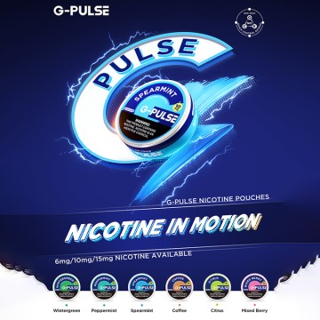 G-PULSE 6MG / 10MG / 15MG NICOTINE POUCHES 20CT/5PK