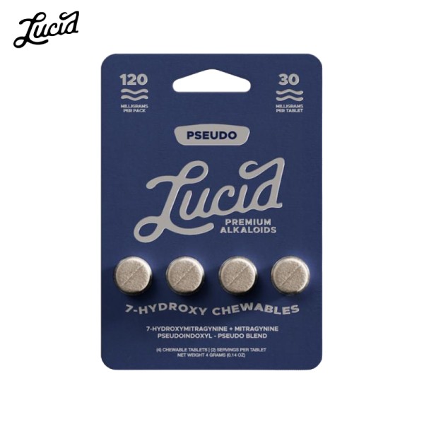 LUCID 7 HYDROXY + PSEUDO KRATOM CHEWABLE TABLETS 30MG/4CT/10PK