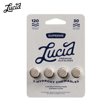 LUCID 7 HYDROXY + SUPREME KRATOM CHEWABLE TABLETS 30MG/4CT/10PK