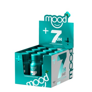 MOOD+ 7-HYDROXYMITRAGYNINE KRATOM SHOTS 30ML/40MG/12CT/DISPLAY