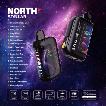 NORTH STELLAR DARK MOON EDITION 40000 PUFFS DISPOSABLE VAPE 5CT/DISPLAY