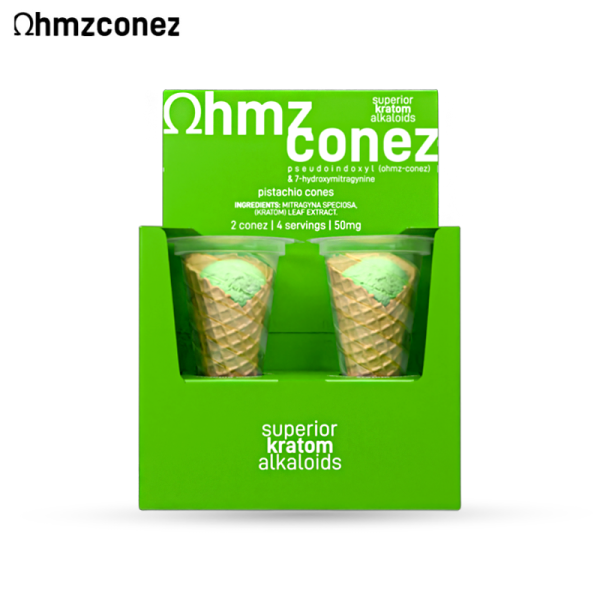 OHMZ CONEZ BY EXODUS 7 HYDROXY + PSEUDO PISTACHIO CONES 2CT/8PK