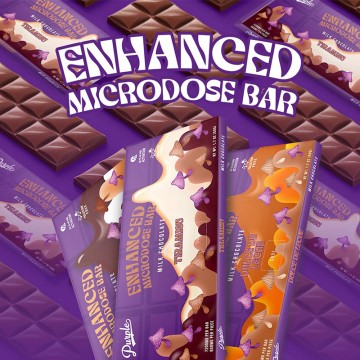 PURPLE MUSHROOM MICRODOSE CHOCOLATE BAR 7200MG/10CT/PK