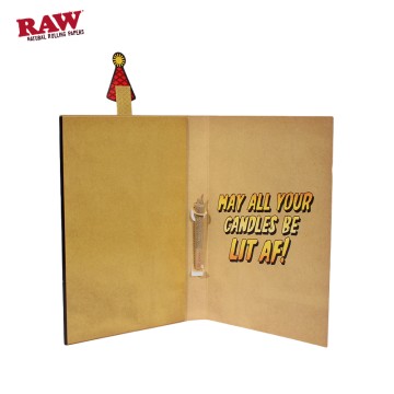 RAW BIRTHDAY CARD 5CT/PK