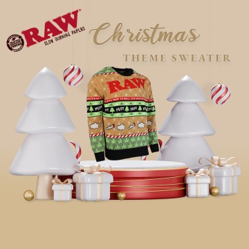 RAW UGLY CHRISTMAS THEME SWEATER