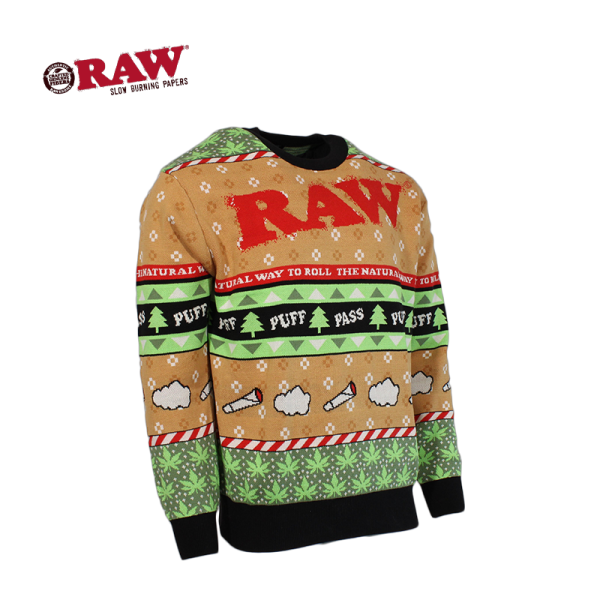 RAW UGLY CHRISTMAS THEME SWEATER