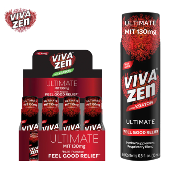 VIVAZEN WITH KRATOM ULTIMATE SHOTS 0.5oz/12CT/PK