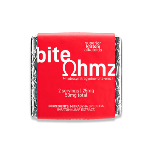 BITE OHMZ BY EXODUS 7 HYDROXY KRATOM CHOCOLATE 50MG/1CT/30PK