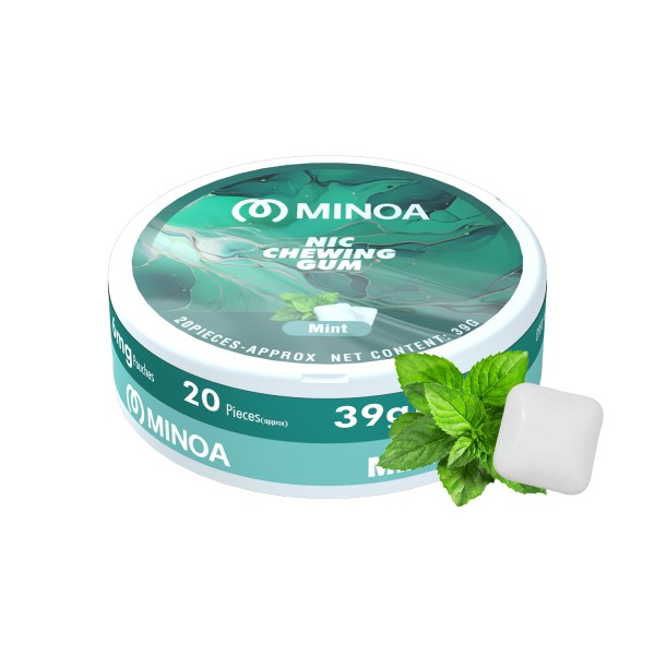 MINOA 6MG NICOTINE CHEWING GUM 20CT/5PK