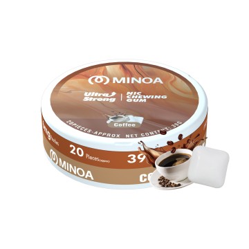 MINOA 6MG NICOTINE CHEWING GUM 20CT/5PK