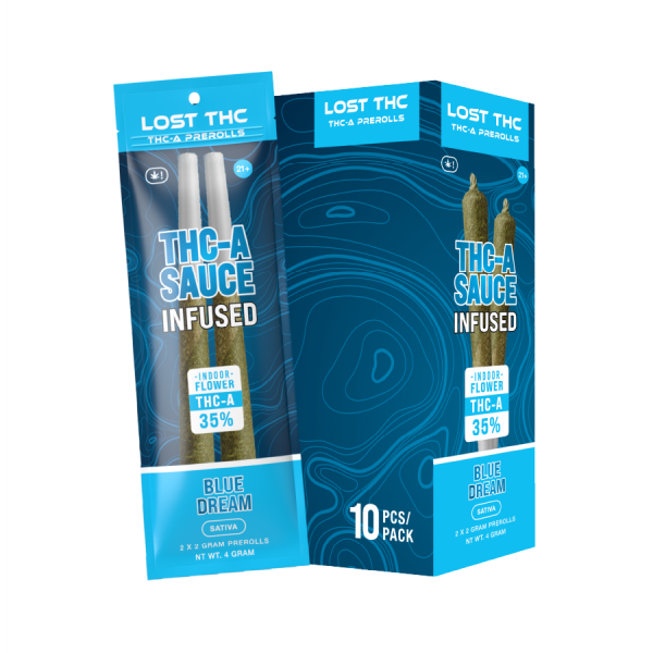 LOST THC 35 THC-A SAUCE PRE ROLLS 4GM/2CT/10PK