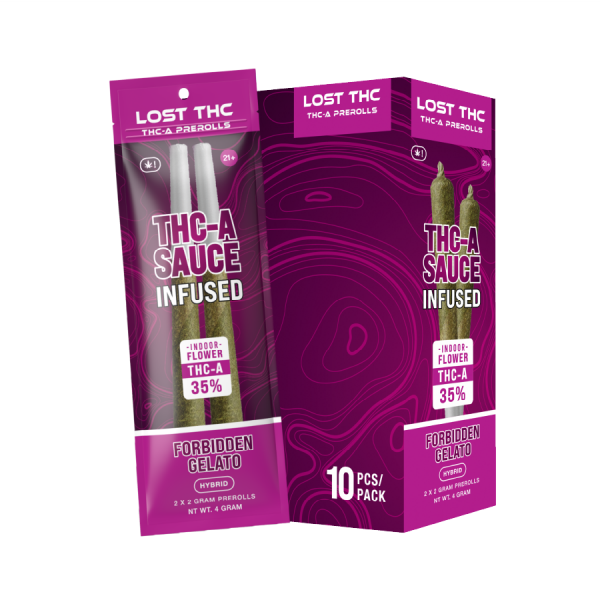 LOST THC 35 THC-A SAUCE PRE ROLLS 4GM/2CT/10PK