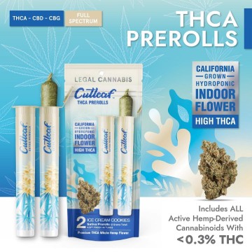 CUTLEAF THC-A PRE-ROLLS 2GM/2CT/10PK