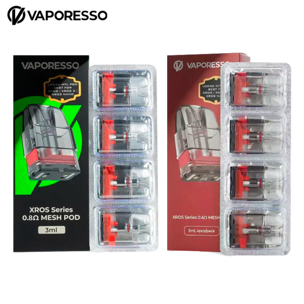 VAPORESSO XROS SERIES COREX 2.0 REPLACEMENT MESH PODS 3ML/4CT/PK