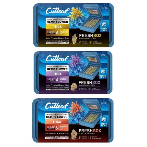 CUTLEAF THC-A PRE ROLLS 1GM/6CT/10PK