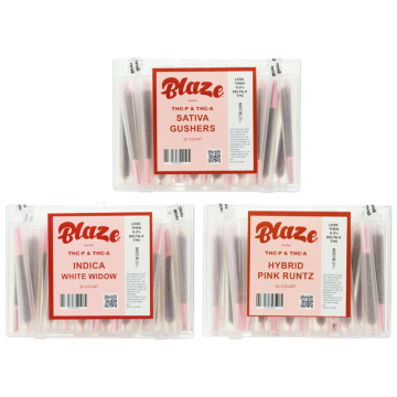 BLAZE THC-A + THC-P PRE ROLLS 1GM/30CT/PK