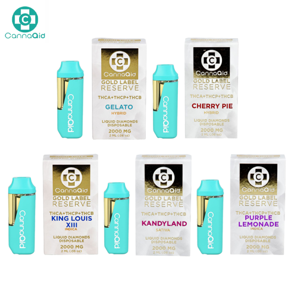 CANNAAID GOLD LABEL RESERVE DISPOSABLE VAPE 2GM/5CT/PK