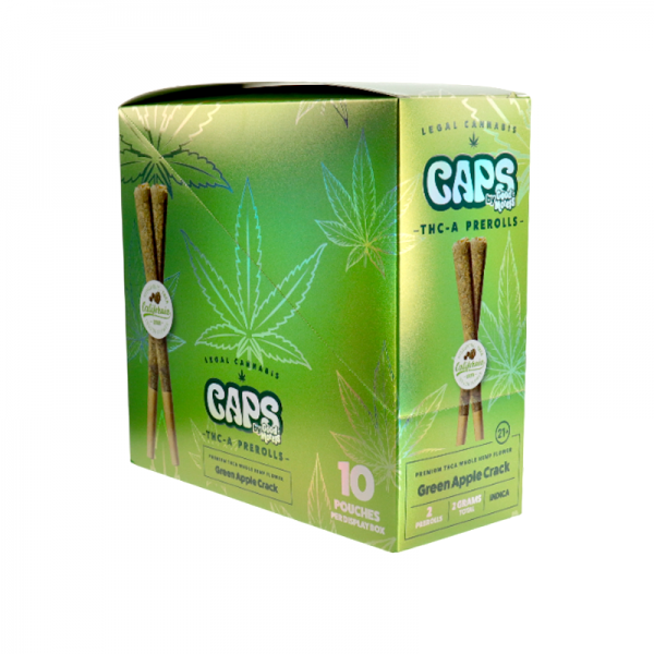 CAPS BY GOOD MORELS THC-A PRE ROLLS 1GM/2CT/10PK