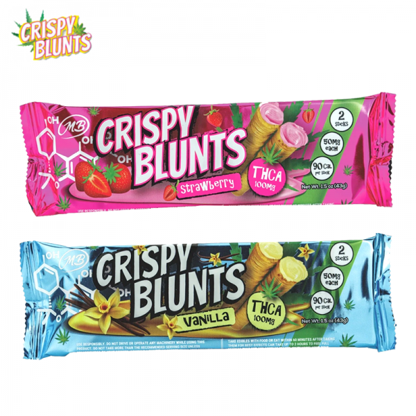 CRISPY BLUNTS THC-A EDIBLE STICKS 100MG/2CT/10PK