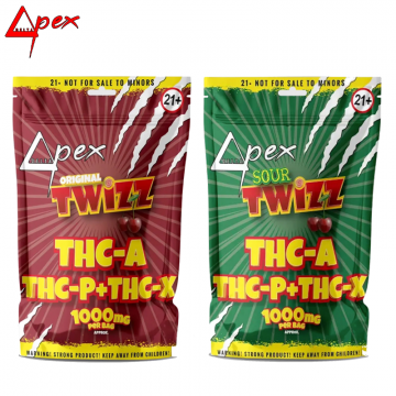 DELTA PEX THC-X + THC-P + THC-A TWIZZ GUMMIES 1000MG/50CT/PK