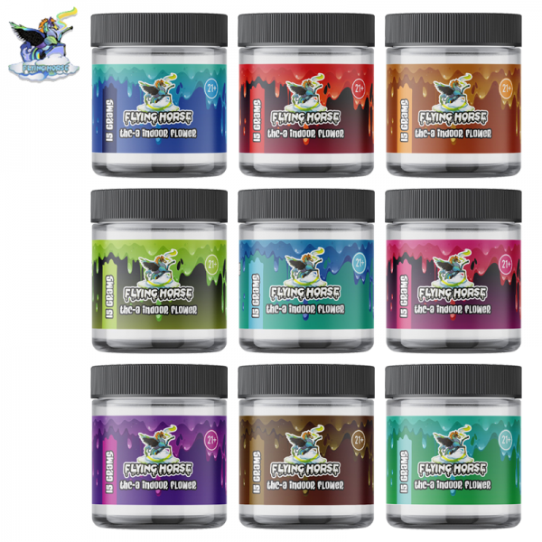 FLYING HORSE THC-A INDOOR HERB FLOWER 15GM/JAR