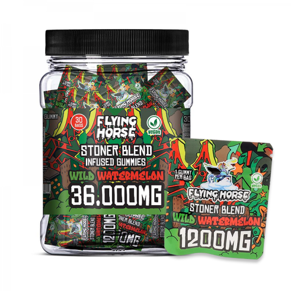 FLYING HORSE STONER BLEND INFUSED GUMMIES 36000MG/1PK/30CT