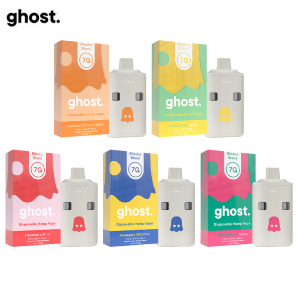 GHOST BLISSFUL BLEND DISPOSABLE VAPE 7GM/5CT/PK