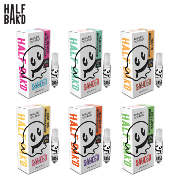 HALF BAK D SAUCE D EXOTIX VAPE CARTRIDGE 2GM/5CT/PK