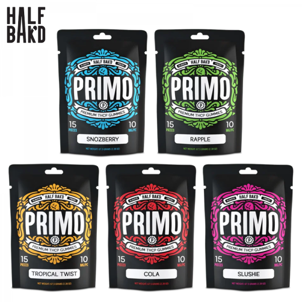 HALF BAK D PRIMO COLLECTION THC-P GUMMIES 150MG/15CT/5PK