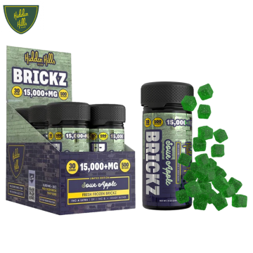 HIDDEN HILLS FRESH FROZEN HEADY BELND BRICKZ GUMMIES 15,000MG/30CT/6PK