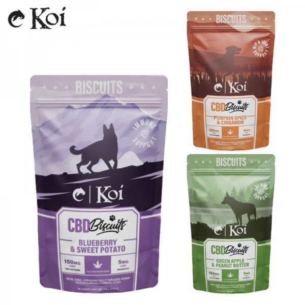 KOI CBD DOG BISCUITS 150MG/30CT/PK