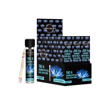 MOON BUZZ BLUE LOTUS THC-A PRE ROLLS 2GM/12CT/PK