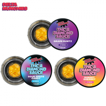 DELTA MUNCHIES THC-A DIAMOND SAUCE 1GM/JAR