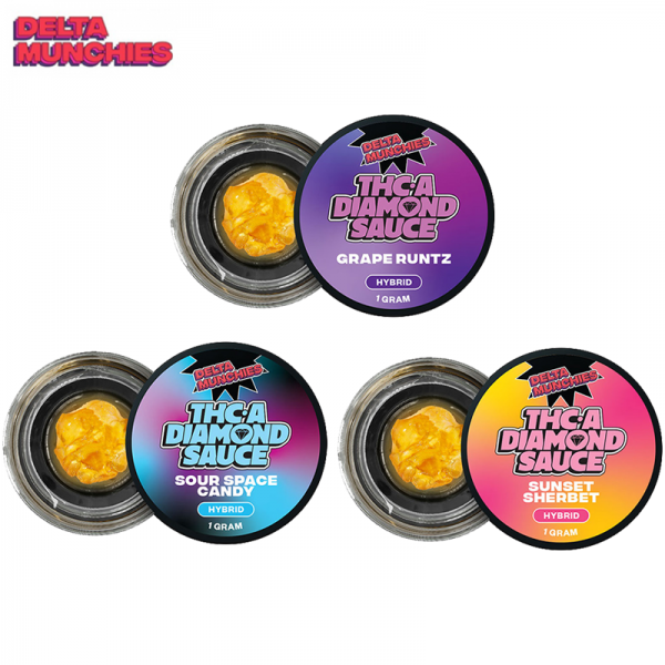 DELTA MUNCHIES THC-A DIAMOND SAUCE 1GM/JAR