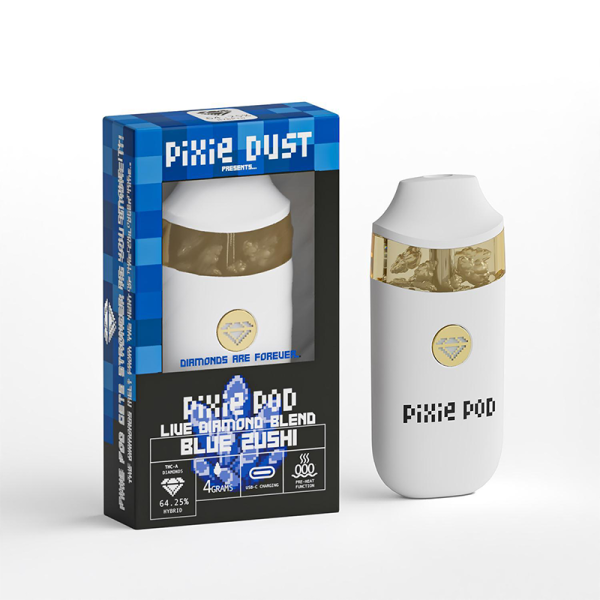 PIXIE PODS LIVE DIAMOND BLEND THC-A DISPOSABLE VAPE 4GM/5CT/PK