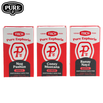 PERFECTLY PURE P'S PURE EUPHORIA THC-H DISPOSABLE VAPE PODS 1GM/6CT/PK